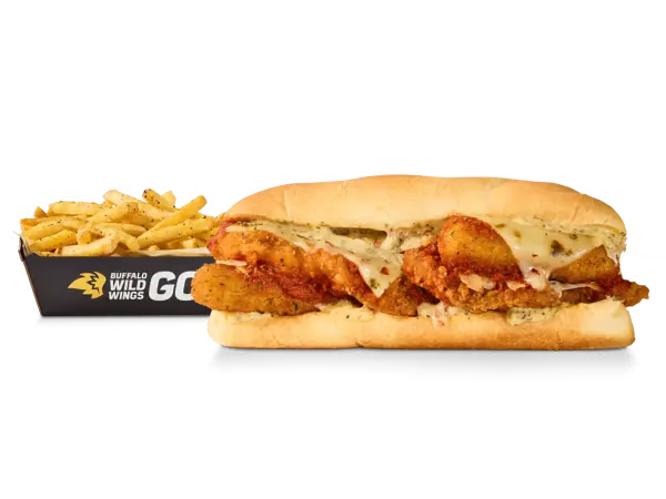 Chicken Parm Melt” with a calorie count of 1600 calories.