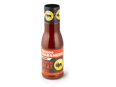 Spicy garlic sauce bottle with bold garlic heat flavor 45 calories