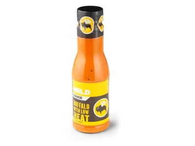 Mild buffalo sauce bottle with light heat flavor 50 calories